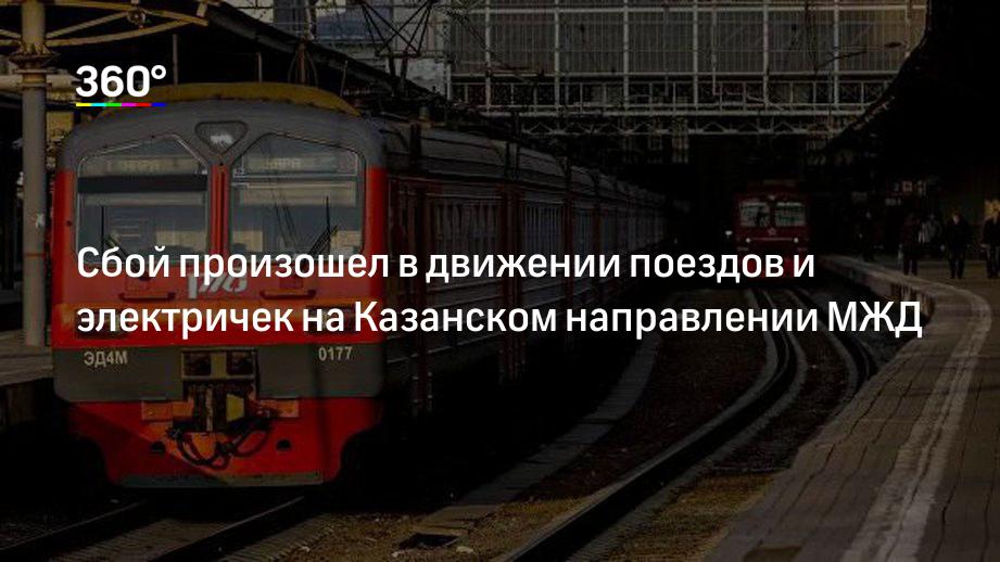 Москва. Расписание электричек - Казанское направление